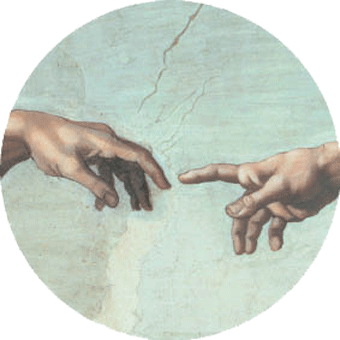 Michelangelo, Erschaffung Adams, 10