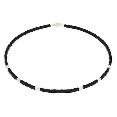 Bernd Wolf Schmuck Kette Cumika, Onyx, silber