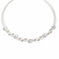 Perl-Collier Tuttifiori, silber