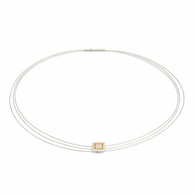 Bernd Wolf Schmuck Collier Piati, bicolor