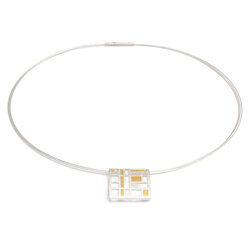 Bernd Wolf Schmuck Collier Parisienne, bicolor