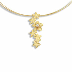 Collier Fiori, goldplattiert