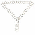 Curly Collierset Rings mit Schließe, silber