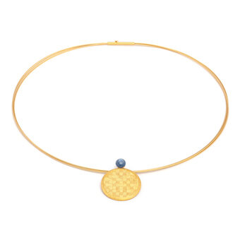 Bernd Wolf Schmuck Collier Morisette, Kyanit, goldplattiert