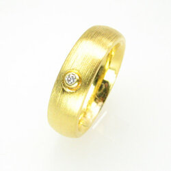 Diamant-Ring Corona, goldplattiert
