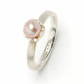 Ring Crianza, silber mit rosa Perle