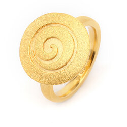 Bernd Wolf Ring Kora, goldplattiert, 18mm