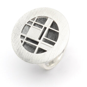 Bernd Wolf Schmuck Ring Geoline, silber