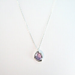 Campur Schmuck Kette Nugget Amethyst, silber