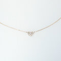 Kette kleines Diamant-Herz, 14kt Roségold, Foto-Ansicht