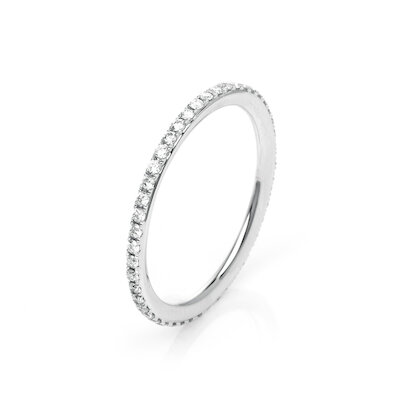 memoire ring mit diamanten in weissgold