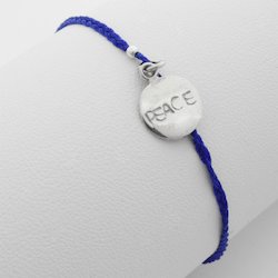 DUR Schmuck Armband Peace, blau