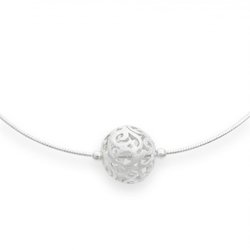 DUR Schmuck Kette Ball, Silber