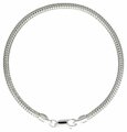 DUR Schmuck Schlangenarmband, dick, Silber