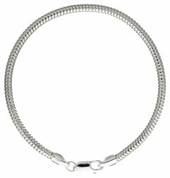 DUR Schmuck Schlangenarmband, dick, Silber