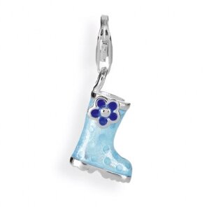 Heartbreaker Charms-Anhänger Gummistiefel, blau