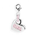 Charms Heartbreaker Herz Girl/rosa Zirkonia