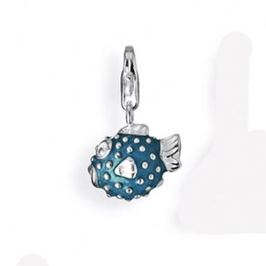 Charms Heartbreaker Kugelfisch, blau