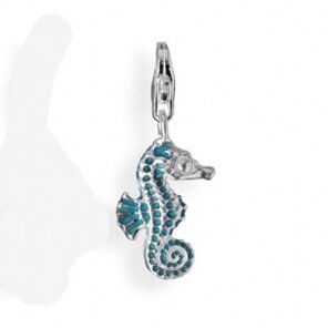 Charms Heartbreaker Seepferdchen, blau