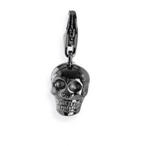 Heartbreaker Schmuck Charms Anhänger Totenkopf, geschwärzt