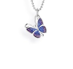 Heartbreaker Schmuck Kette butterfly, flying purple, S