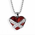 Heartbreaker Kette Punk-Herz, rot, klein