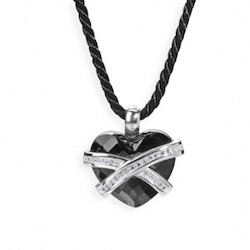 Heartbreaker Kette mac beth, Herz Achat/Zirkonia, klein