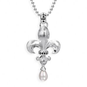 Heartbreaker Kette Lilie, silber, groß