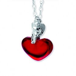 Heartbreaker Kette Herz mit Engel, klein