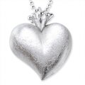 Heartbreaker Kette Herz/Krone silber, XL, Kordel