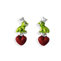 Heartbreaker Schmuck Ohrstecker green froggy/Herz