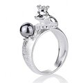 Heartbreaker Ring Froggy, graue Perle