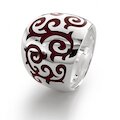 Heartbreaker Ring Marrakesh rot, breit