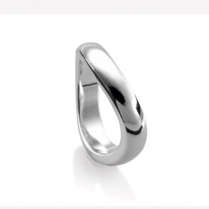 Heartbreaker Wellen-Ring silber