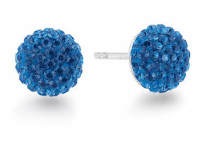 Lovelinks Schmuck Ohrstecker Kristall pavé blau