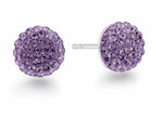 Lovelinks Schmuck Ohrstecker Kristall pavé violett