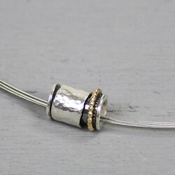 Jéh Jewels Anhänger Tonno, silber/oxydiert/goldfilled