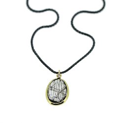 Jeh Jewels Kette Turmalinquarz/Diamant/14kt Gold