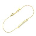Jilu Jewelry Armband Shining Stick, Silber vergoldet 18kt Gelbgold