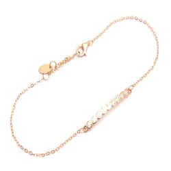 Jilu Jewelry Armband Shining Stick, Silber vergoldet 18kt Roségold
