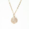 Jilu Jewelry Kette Shining Coin, Silber vergoldet 18kt Roségold