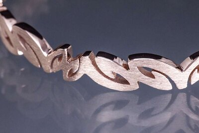 Armreif rosegold gemustert Lindenau Design Schmuck © Lindenau Design