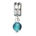 Lovelinks Anhänger Silber mit blauem Muranoglas