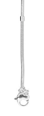 Armband Herzverschluss mit Blumen, 19cm 