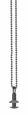 Lovelinks Collier schwarz rhodiniert, schlicht, 45cm