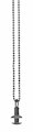 Lovelinks Collier schwarz rhodiniert, schlicht, 45cm