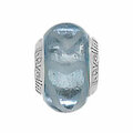 Muranoglas blau mit Herzen 