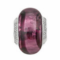 Lovelinks Muranoglas burgund Streifen