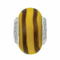 Lovelinks Muranoglas ocker geringelt