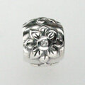 Bead Edelweiss mit Zirkonia 